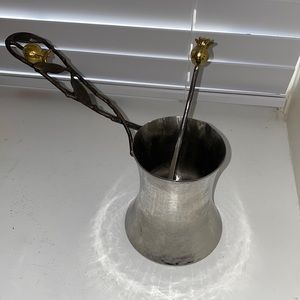 Michael Aram Pomegranate Coffee Pot with Spoon!